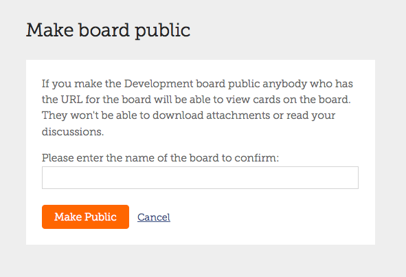 Making a board publicly visible