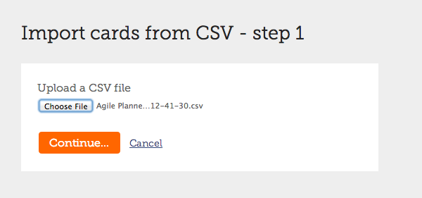 Upload stories in CSV file